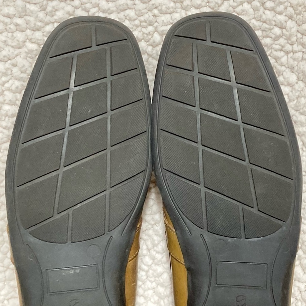 Giorgio Brutini Men's Tan Leather Slip On Casual Comfortable Loafers Shoes SZ 9M - Picture 9 of 11